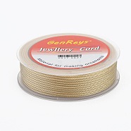 Braided Nylon Threads, Dyed, Light Yellow, 2mm, about 9.84 yards(9m)/roll(NWIR-Z002-02)