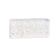 DIY Silicone Nail Art Molds, for DIY UV Resin, Epoxy Resin Nail Art Decoration Accessories, Moon, 1.9~2x4~4.1x0.6~0.7cm, Inner Diameter: 5~9x4~9mm(SIMO-NH0002-01O)