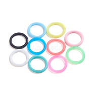 Silicone Linking Rings, Round Ring, Mixed Color, 29x3.5mm, Inner Diameter: 23mm(SIL-L002-01)