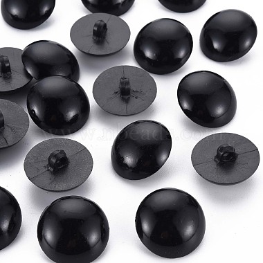 Black Plastic Button
