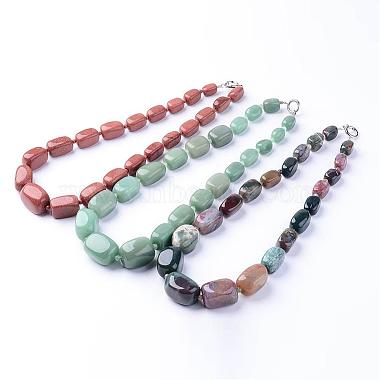 Mixed Color Mixed Material Necklaces