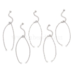 304 Stainless Link Chain Bracelet Making, Non-Tarnish, Stainless Steel Color, 6.50~6.69 inch(16.5~17cm)(AJEW-JB01497-01)