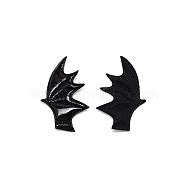 Leather Bat's Ring Wing Ornament Accessories, for Hair Ornament & Costume Accessory, Black, 60x35x2mm(DIY-WH0325-26B-02)