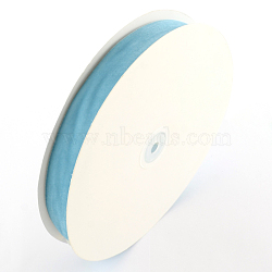 1-1/2 inch Single Face Velvet Ribbon, Light Sky Blue, 1-1/2 inch(38.1mm), about 25yards/roll(22.86m/roll)(OCOR-R019-38.1mm-171)