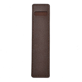 PU Imitation Leather Fountain Pen Sleeves, Single Pen Bag, Office & School Supplies, Rectangle, Coconut Brown, 174x42x2.5mm, Hole: 32x10.5mm
