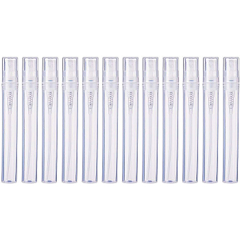 Transparent Travel Portable Perfume Spray Bottles, Clear, Clear, 10x1.2cm, capacity: 5ml