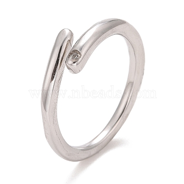 Stainless Steel+Cubic Zirconia Finger Rings