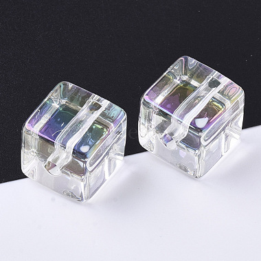 Perles en acrylique transparente(X-PACR-R246-030)-3
