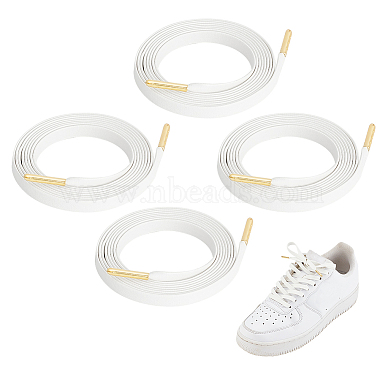 White Imitation Leather Shoelace