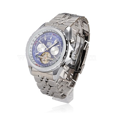 Stainless Steel Mechanical Wrist Watch(WACH-A003-08)-2