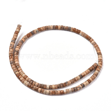 Chapelets de perles en jaspe avec images naturelles(G-F631-A27)-2