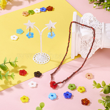40pcs 10 couleurs perles de lampadaire faites &agrave; la main(LAMP-TA0001-65)-7