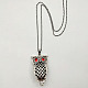collier pendentif hibou pour femmes et hommes(NU5581-3)-1