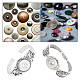 6Pcs 6 Style Alloy Interchangeable Snap Link Cuff Bangles & Charm Bracelets Settings(DIY-DR0001-06)-7