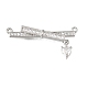 Brass Micro Pave Clear Cubic Zirconia Connector Charms(CU-CBA3569-04P-C)-1