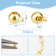 50Pcs Brass Crimp Beads(KK-DC0004-57G)-2