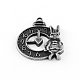 Clock & Rabbit Tibetan Style Alloy Pendants(TIBEP-R344-71AS-LF)-1