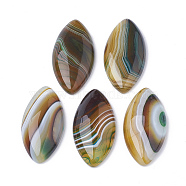 Natural Brazilian Agate Cabochons, Dyed, Horse Eye, 40x19.5x5~6.5mm(G-S295-02)