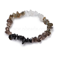 Gemstone Stretch Bracelet, Black, Inner Diameter: 2 inch(5cm)(BJEW-JB11012-05)