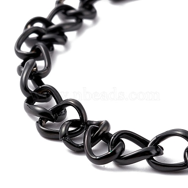 Placage sous vide à la mode 304 bracelets à chaîne torsadée latérale en acier inoxydable(STAS-A028-B073EB)-2