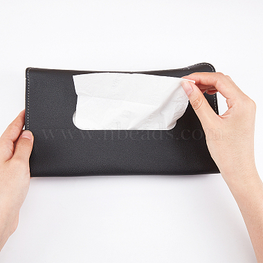 Gorgecraft-Tasche aus Kunstleder für Autotaschentücher(AJEW-GF0002-52C)-3
