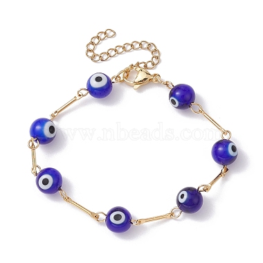 Blue Evil Eye Brass Bracelets