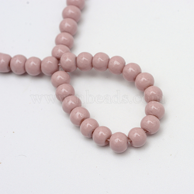 Painted Glass Beads Strands(X-DGLA-S071-6mm-B24)-3