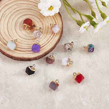 12Pcs 12 Styles Natural & Synthetic Gemstone Charms(G-SZ0002-13)-4