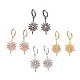 Brass Cubic Zirconia Hoop Earrings(EJEW-O084-14)-1