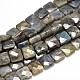 Labradorite naturelle carré brins de perles(G-L357-12mm-10)-1