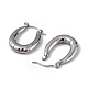 Boucles d'oreilles créoles en acier inoxydable anti-ternissement 304 pour femmes(EJEW-I284-14P)-2