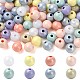 100Pcs Spray Painted Resin Beads(RESI-CJ0005-04)-1
