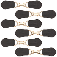 6 Sets Imitation Leather Toggle Buckle, with Alloy Findings, for Bag Sweater Jacket Coat, DIY Sewing Accessories Crafts, Light Gold, 16x3.5x1cm(AJEW-FG0001-56)