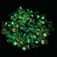 Luminous Acrylic Pendants, Coffee Cup, Glow in the Dark, Mixed Color, 19x21x15.5mm, Hole: 1.6mm, 30pcs/bag(OACR-CJ0001-46)