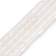 Natural Quartz Crystal Beads Strands, Rock Crystal Column Beads, 7.5~8.5x5~6mm, Hole: 1mm, about 45~46pcs/strand, 14.69~15.04 inch(37.3~38.2cm)(G-C128-A38-01)