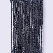 Eco-Friendly Waxed Polyester Cord, Black, 1mm, about 109.36 yards(100m)/roll(YC-Q003-14)