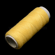 402 Polyester Sewing Thread Cords for Cloth or DIY Craft, Goldenrod, 0.1mm, about 120m/roll, 10rolls/bag(OCOR-R027-13)