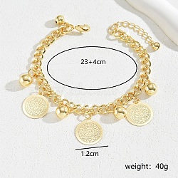 Bohemian Style Iron Tassel Flat Round Anklets for Women(PB3389-2)