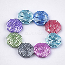 Resin Cabochons, Octagon, Mixed Color, 12~13x12~13x4mm(RESI-T031-05)