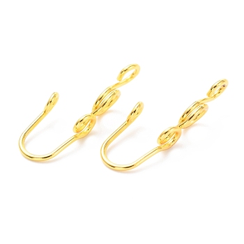 Brass Nose Rings, Nose Cuff Non Piercing, Clip on Nose Ring for Women Men, Ring, Golden, 22.5x5.5x8mm, Hole: 1.5mm