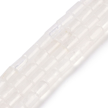 Natural Quartz Crystal Beads Strands, Rock Crystal Column Beads, 7.5~8.5x5~6mm, Hole: 1mm, about 45~46pcs/strand, 14.69~15.04 inch(37.3~38.2cm)