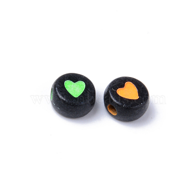 Perles noires opaques acryliques(X-MACR-S273-40)-3