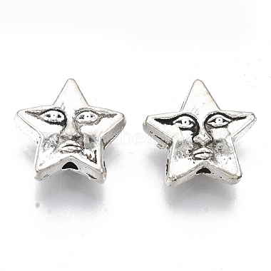 12mm Star Alloy Beads