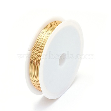 Eco-Friendly Round Copper Jewelry Wire(CWIR-P001-01-0.5mm)-2
