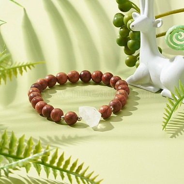 Natural Quartz Bracelet for Girl Women Gift(BJEW-JB06775)-2