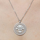 201 Stainless Steel Hollow Sun Pendant Necklace(NJEW-OY001-72)-1