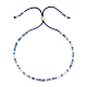 bracelet coulissant en perles de verre(JA6389-3)-1