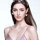 Plastic Butterfly Pendant Necklace & Bracelet & Dangle Leverback Earrings(SJEW-AN0001-33)-4