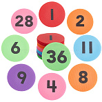6 Colors Spot Markers Carpet Markers, Sitting Spots Nylon Hook and Loop, Number, 100x2mm, 36pcs/set(FIND-WH20004-67E)