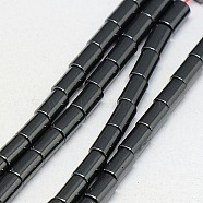 Non-magnetic Synthetic Hematite Beads Strands, Column, Grade A, 5x3mm, Hole: 1mm, about 80pcs/strand, 16 inch(G-J162-C-04)